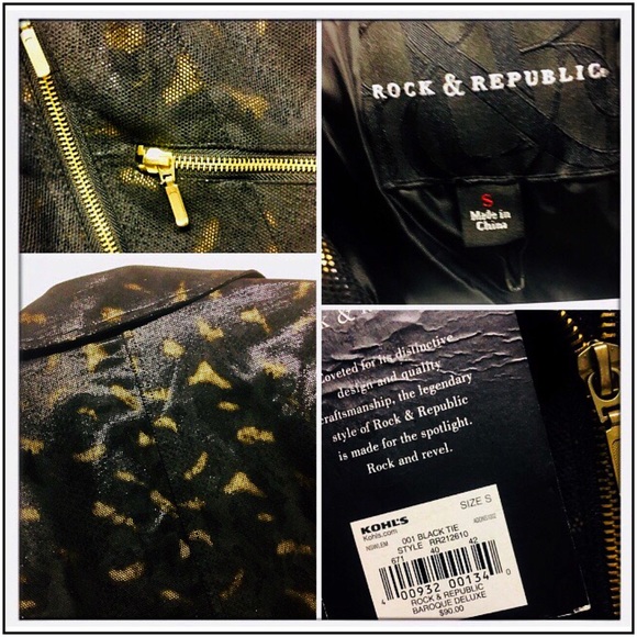 SOLD๐R&R Baroque Crop Moto ๐ jacket - Picture 5 of 8